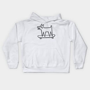 skate dog Kids Hoodie